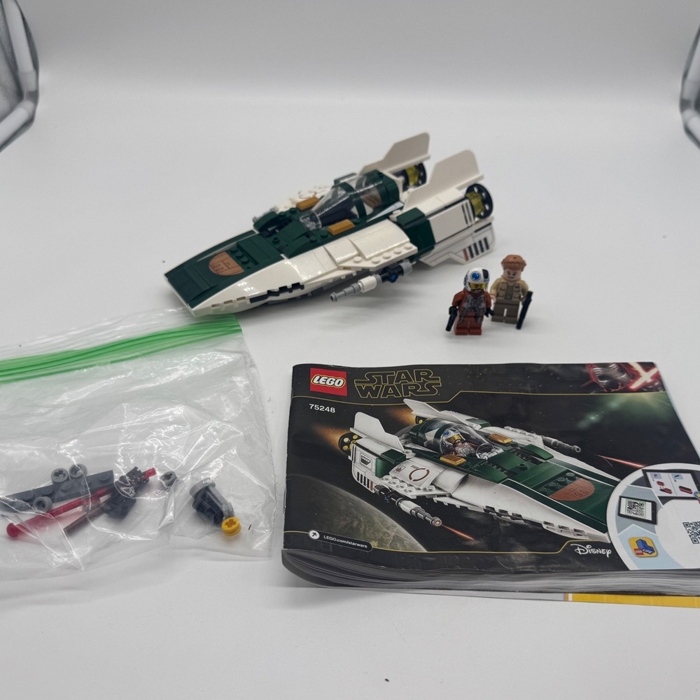 LEGO Star Wars Resistance A-Wing Starfighter 75248 Snap Wexley Lieutenant Connix